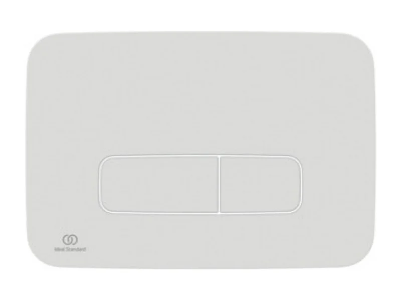 Ideal Standard - Plaque de commande ronde Oleas , double flux, mécanique, Blanche
