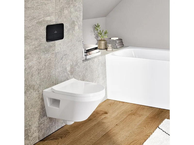 Placa de accionamiento para WC VILLEROY ET BOCH ViConnect 200S negro mate
