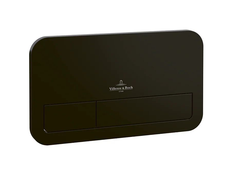 Plaque de déclenchement WC VILLEROY ET BOCH ViConnect 200S noir mat