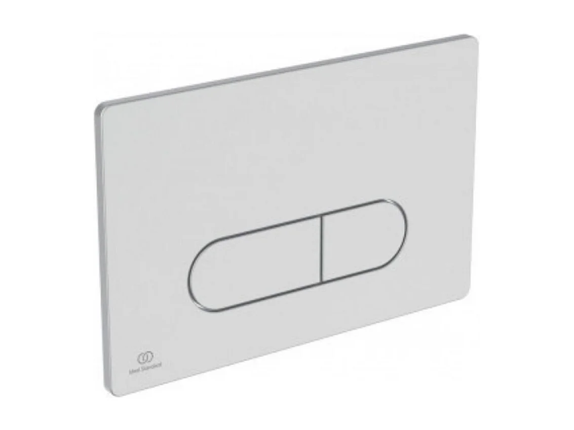 Placa de mando Ideal Standard Oleas cuadrada, doble caudal, mecánica Blanco