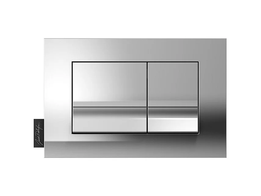 Plaque de commande JACOB DELAFON, double touches rectangulaires, Chrome