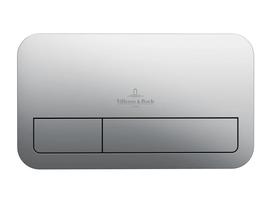 Plaque de déclenchement pour WC VILEROY ET BOCH Viconnect chromée mat