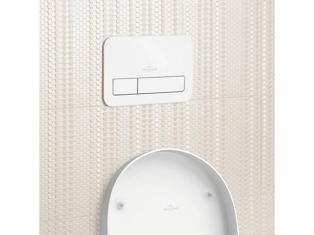 Plaque de déclenchement pour WC VILEROY ET BOCH Viconnect chromée mat