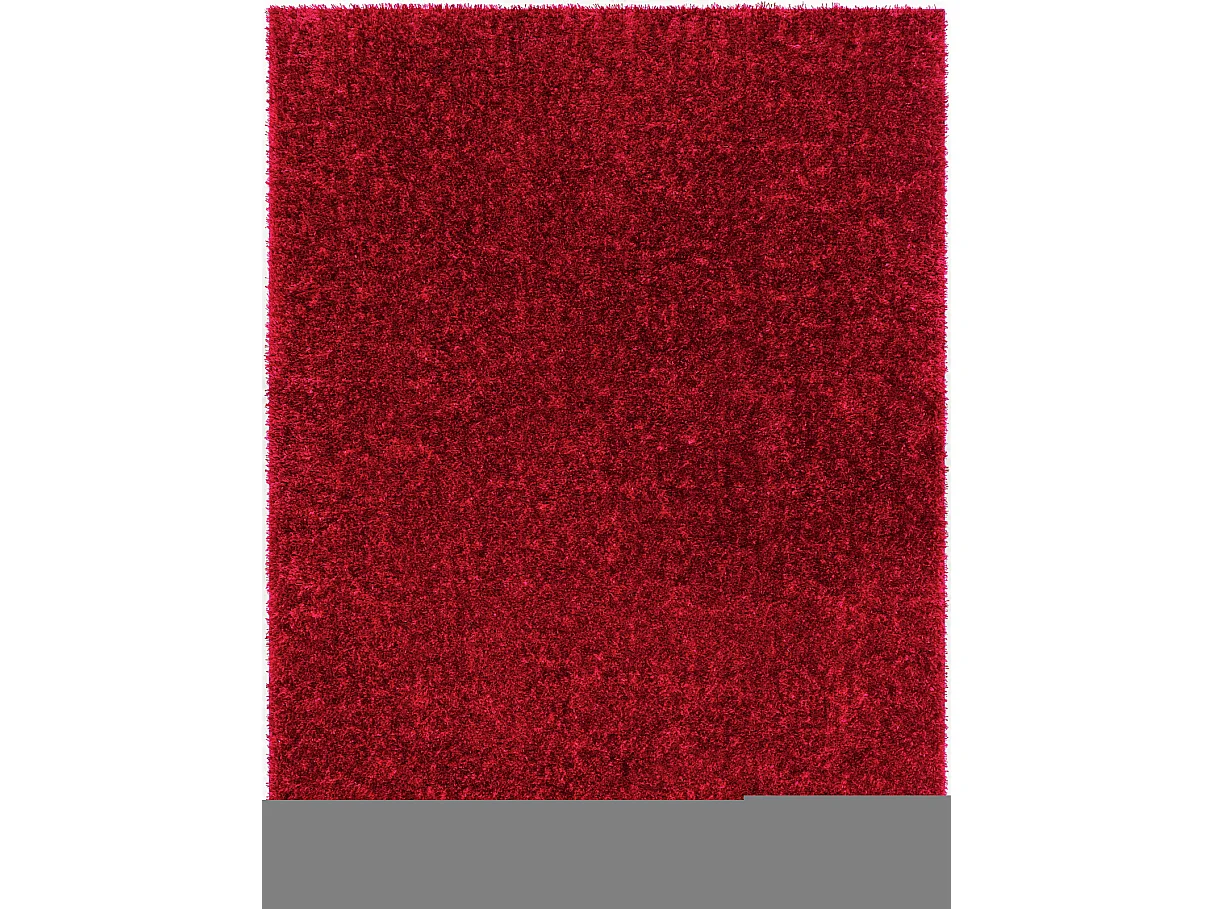 Tappeto Shaggy Moderno - Rosso - 200x275cm - CLAIRE