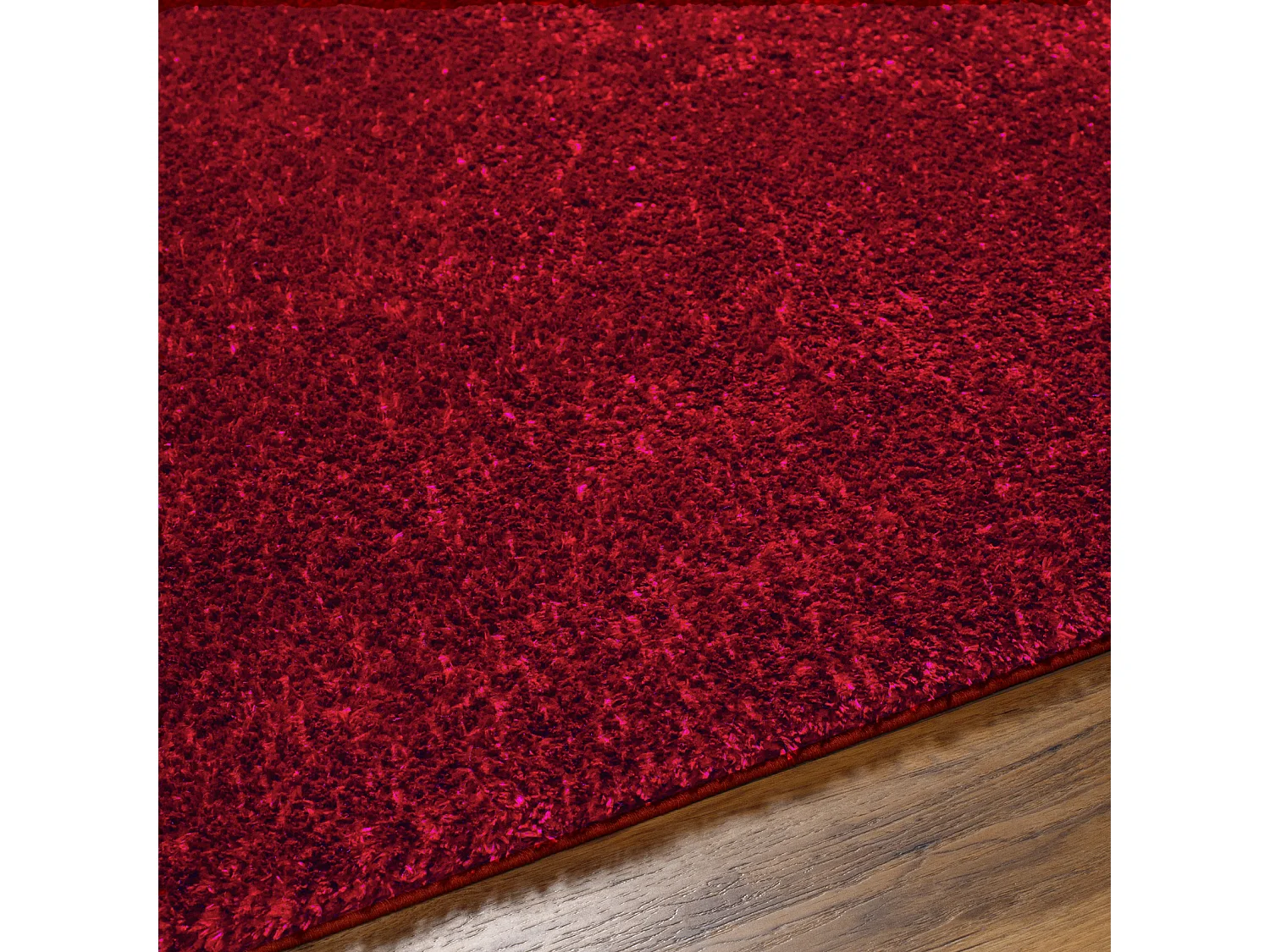 Tappeto Shaggy Moderno - Rosso - 200x275cm - CLAIRE