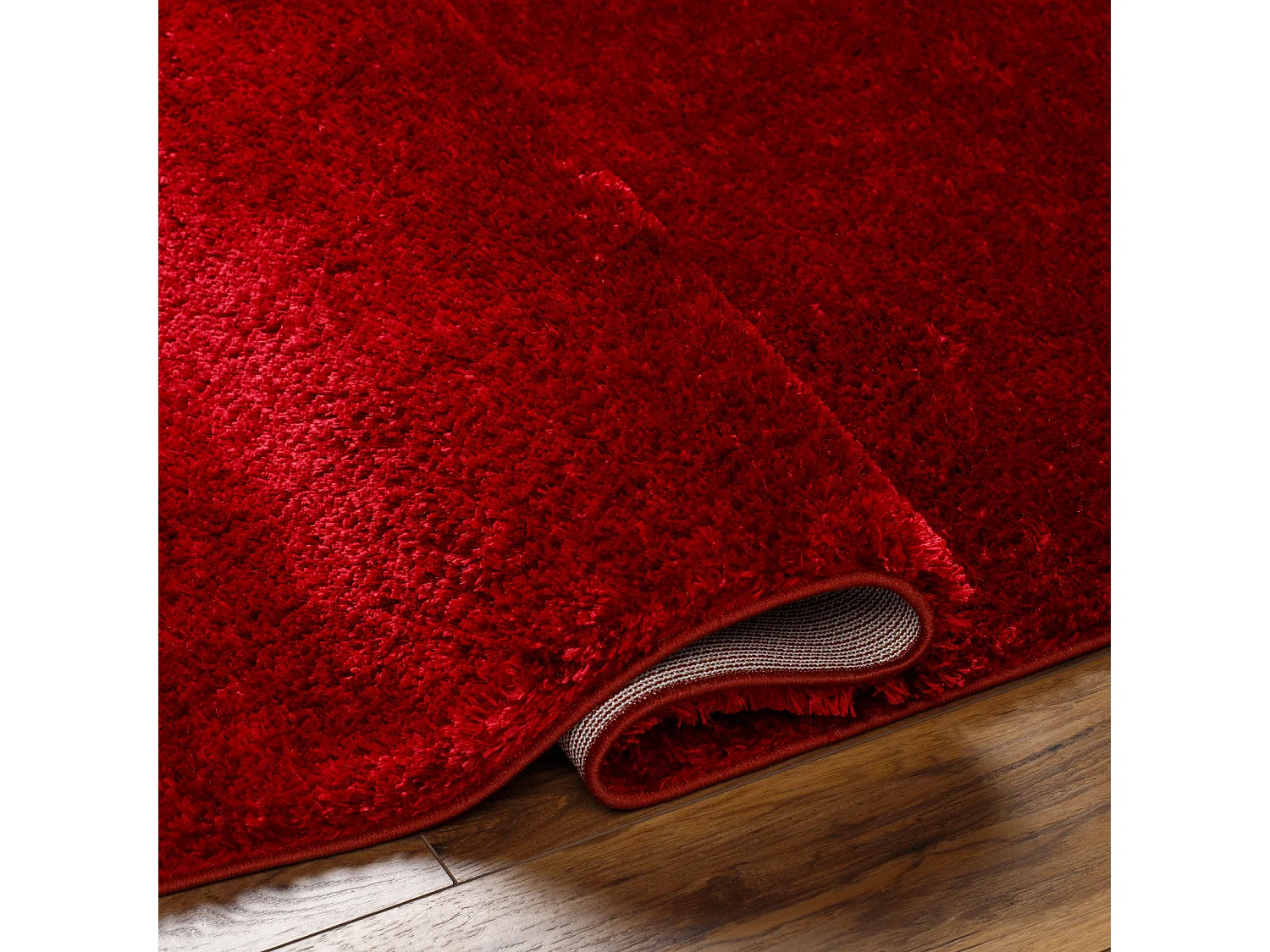 Tappeto Shaggy Moderno - Rosso - 200x275cm - CLAIRE