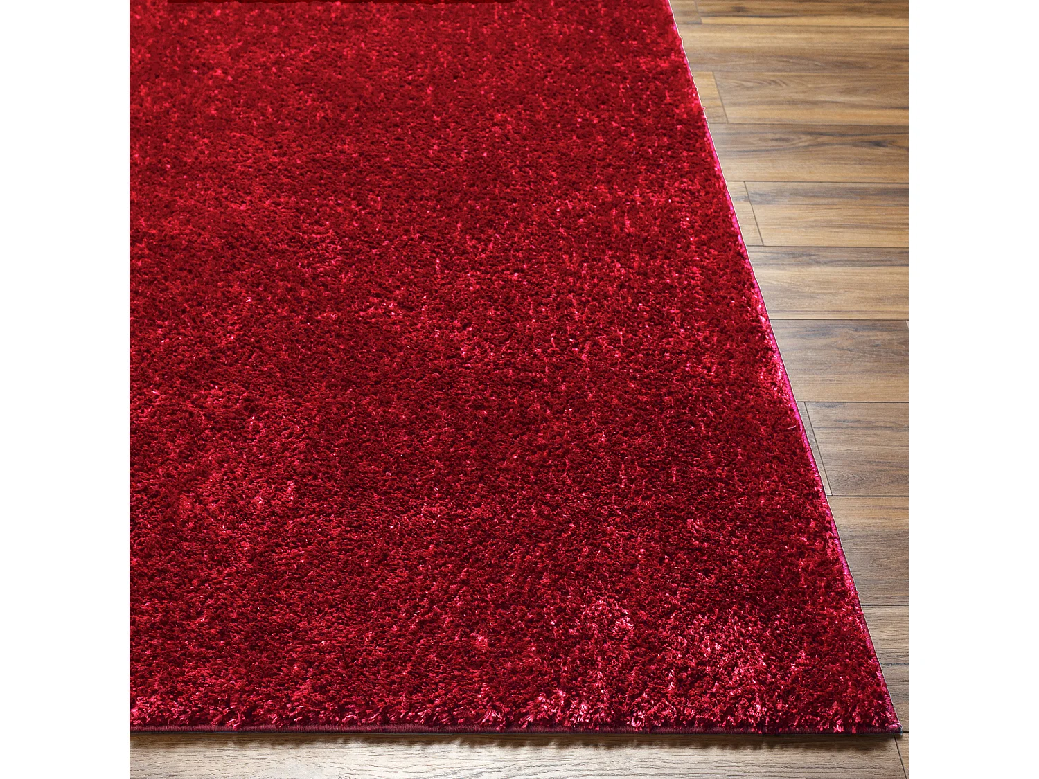 Tappeto Shaggy Moderno - Rosso - 200x275cm - CLAIRE