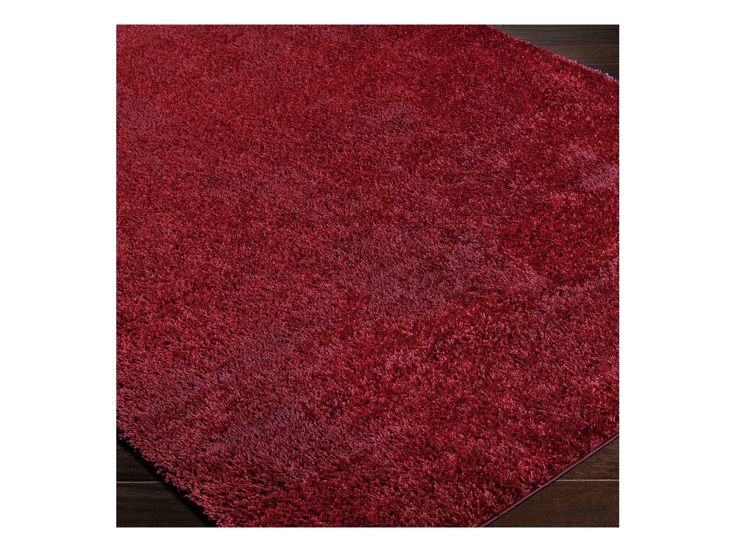 Tapis Shaggy Uni - Rouge - 200x275cm - CLAIRE