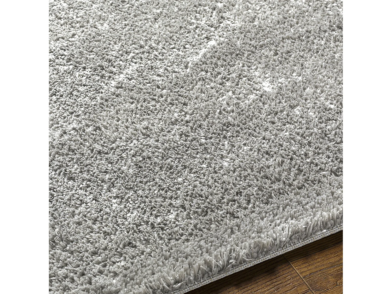 Tapis Shaggy Uni - Gris Foncé - 160x213cm - CLAIRE