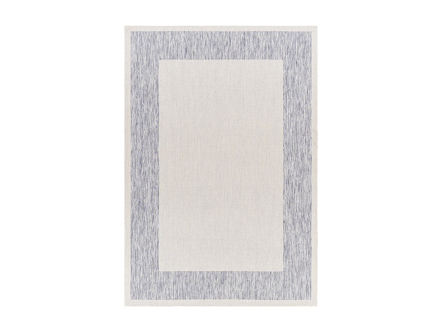 Tapis d'Extérieur/Intérieur - Bleu/Beige - 160x213cm - LAYLA