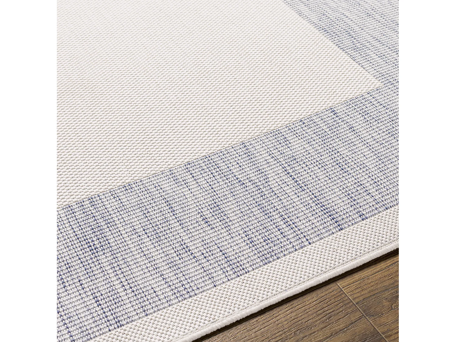 Tapis d'Extérieur/Intérieur - Bleu/Beige - 160x213cm - LAYLA