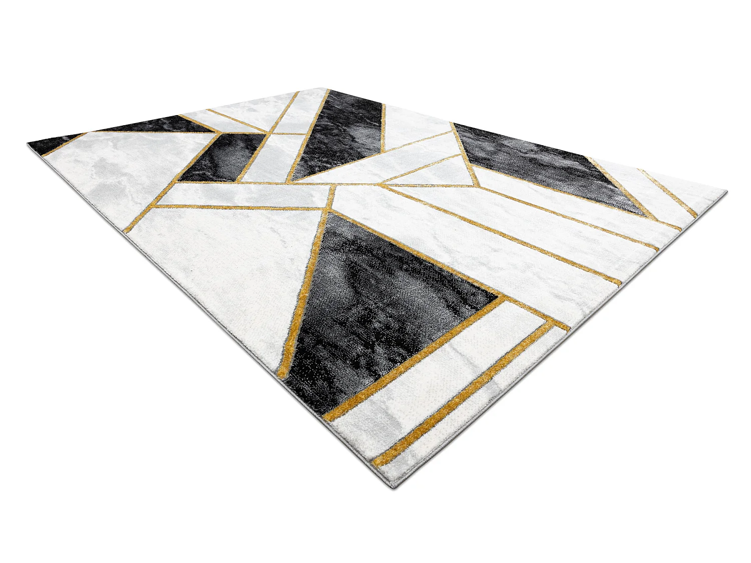 Exklusiv EMERALD Teppich 1015 glamour, stilvoll Marmor, geometrisch sc 240x330 cm