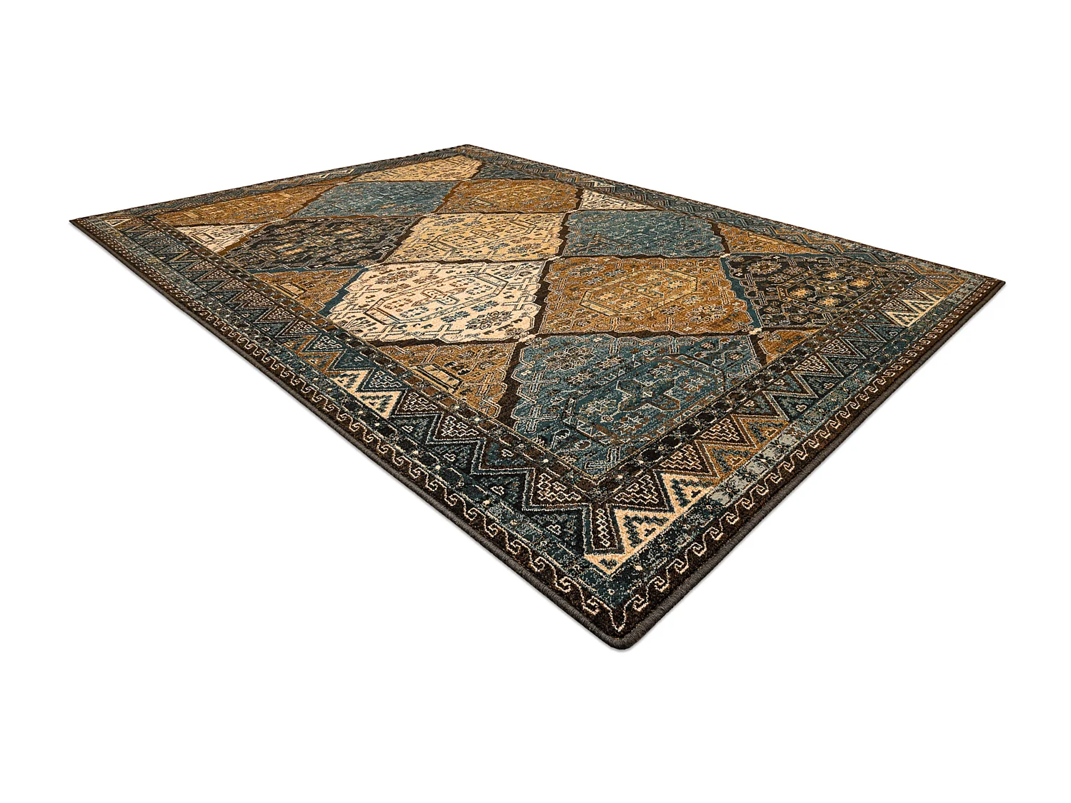 Tapis en laine POLONIA Astoria oriental, ethnique Cognac beige 235x350 cm