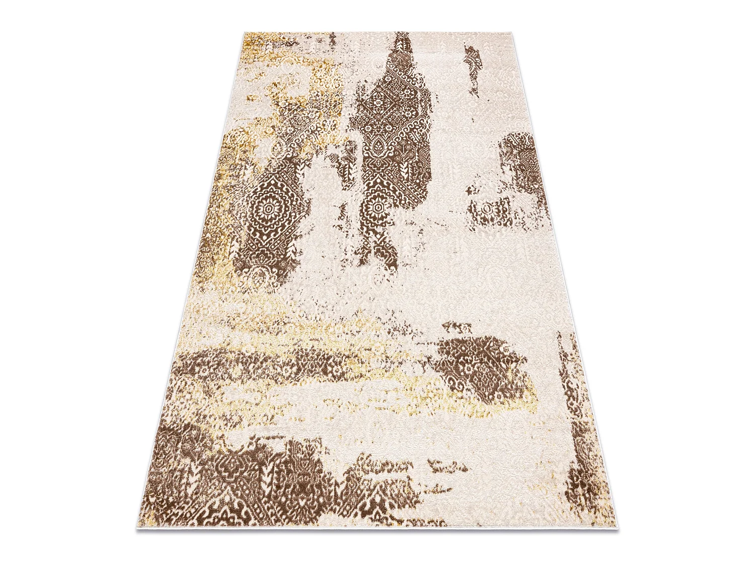 Tapijt MEFE modern 8731 Rosette vintage gewreven - Structureel, twee p 160x220 cm