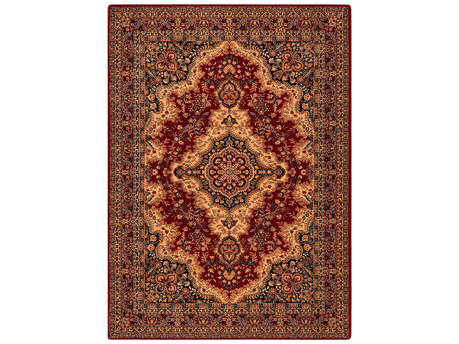 Tapis en laine POLONIA ROYAL bourgogne  200x300 cm