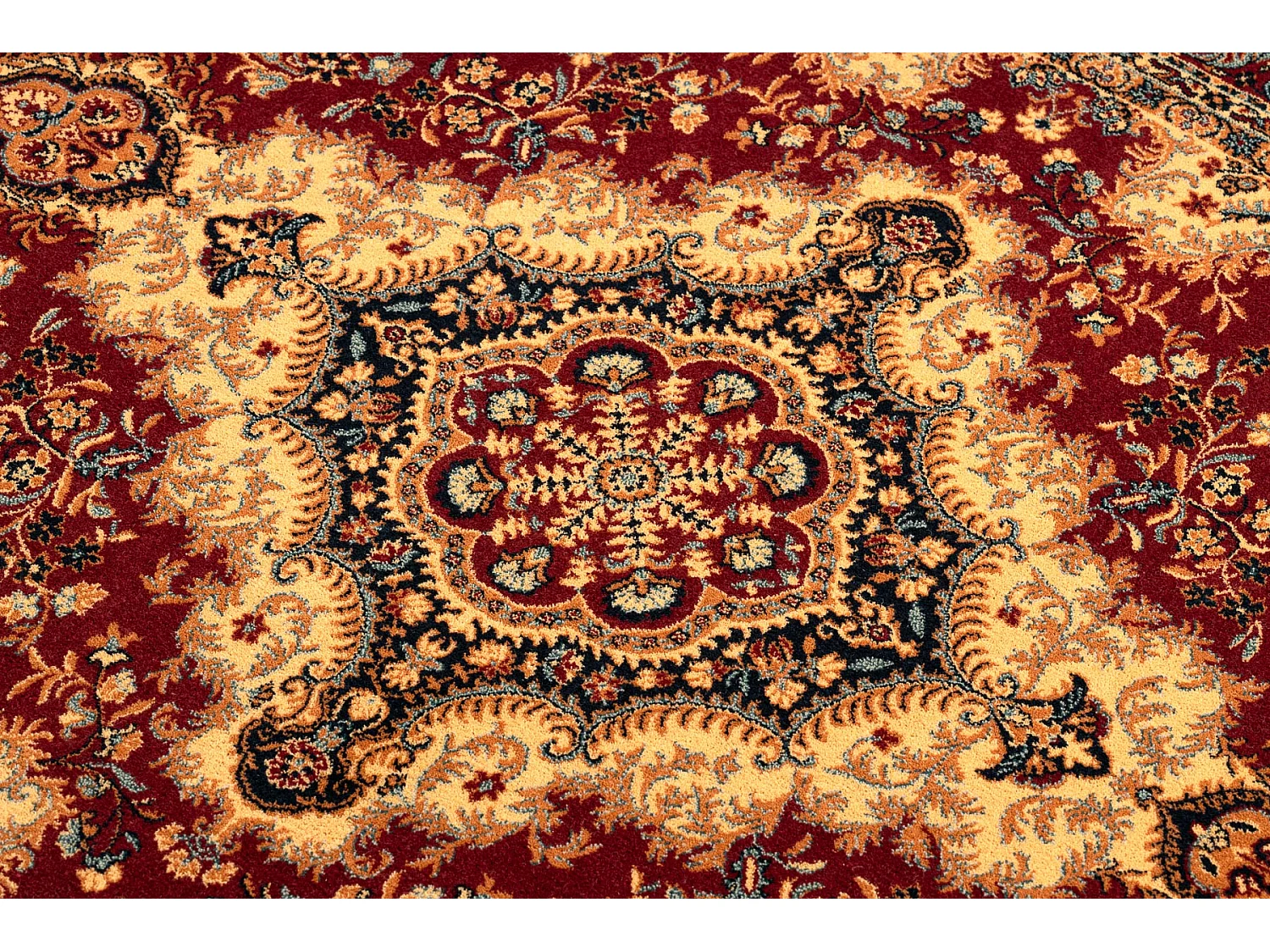 Tapis en laine POLONIA ROYAL bourgogne  200x300 cm