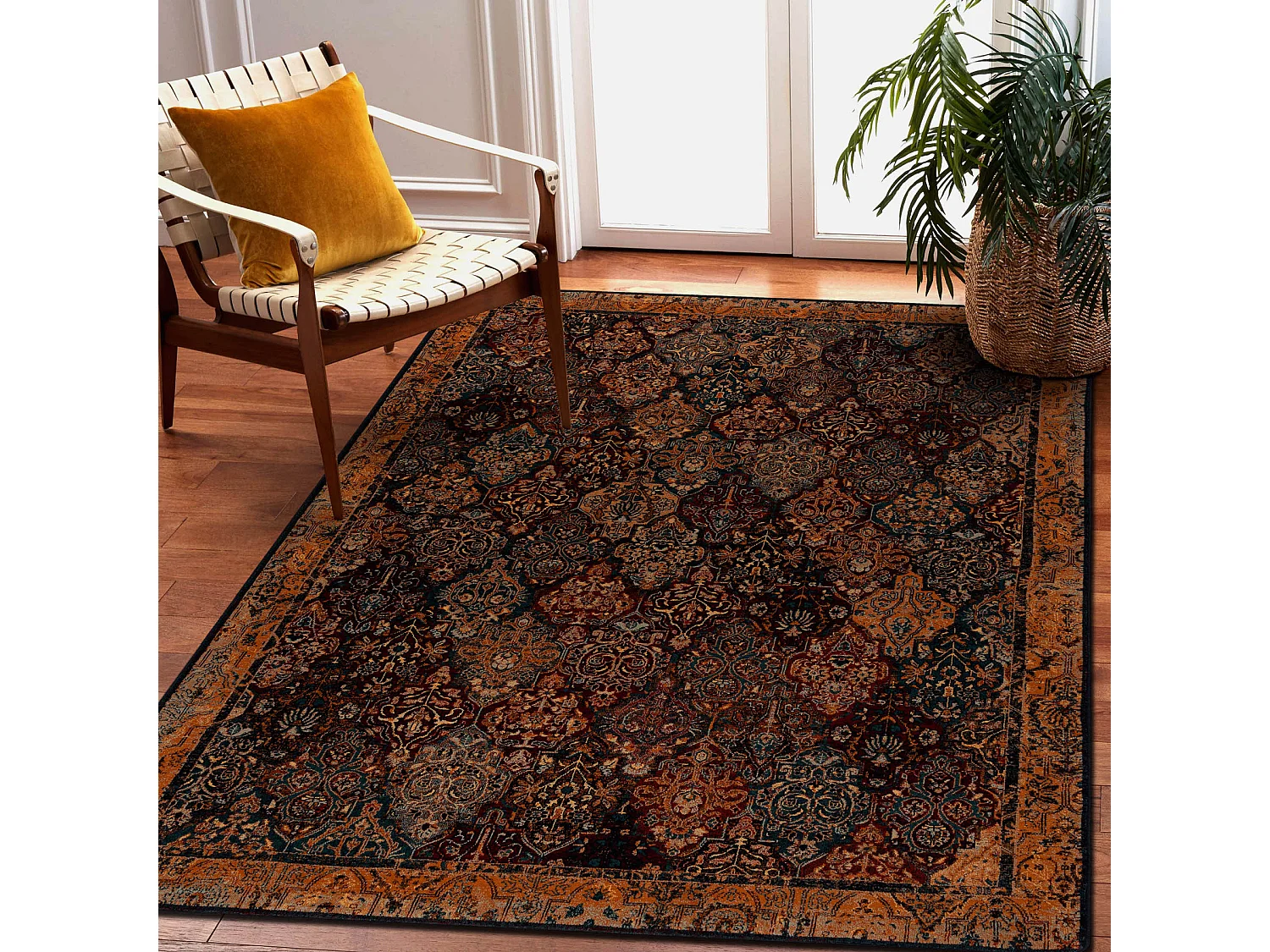 Tapis en laine SUPERIOR KAIN cuivre 200x300 cm