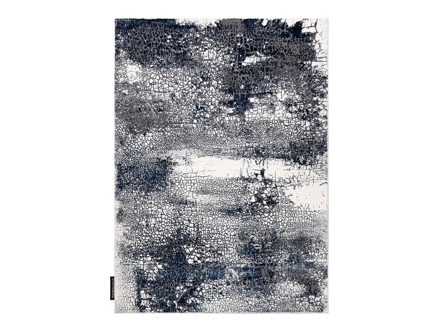 Tapis DE LUXE moderne 528 Abstraction - Structural crème / bleu fonc� 180x270 cm