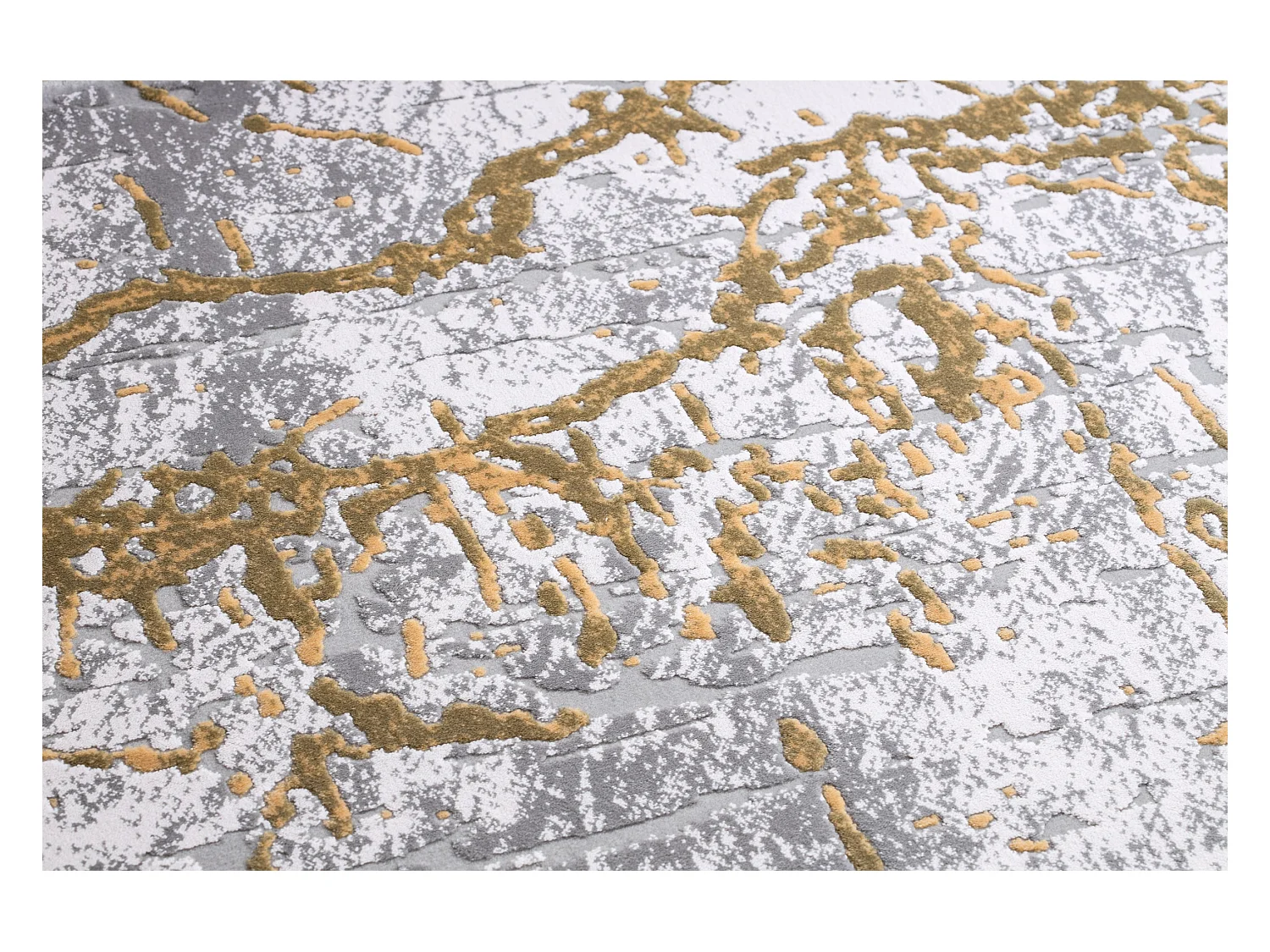 Tapijt ACRYL USKUP 354/5052 ivoor / groen 80x300 cm
