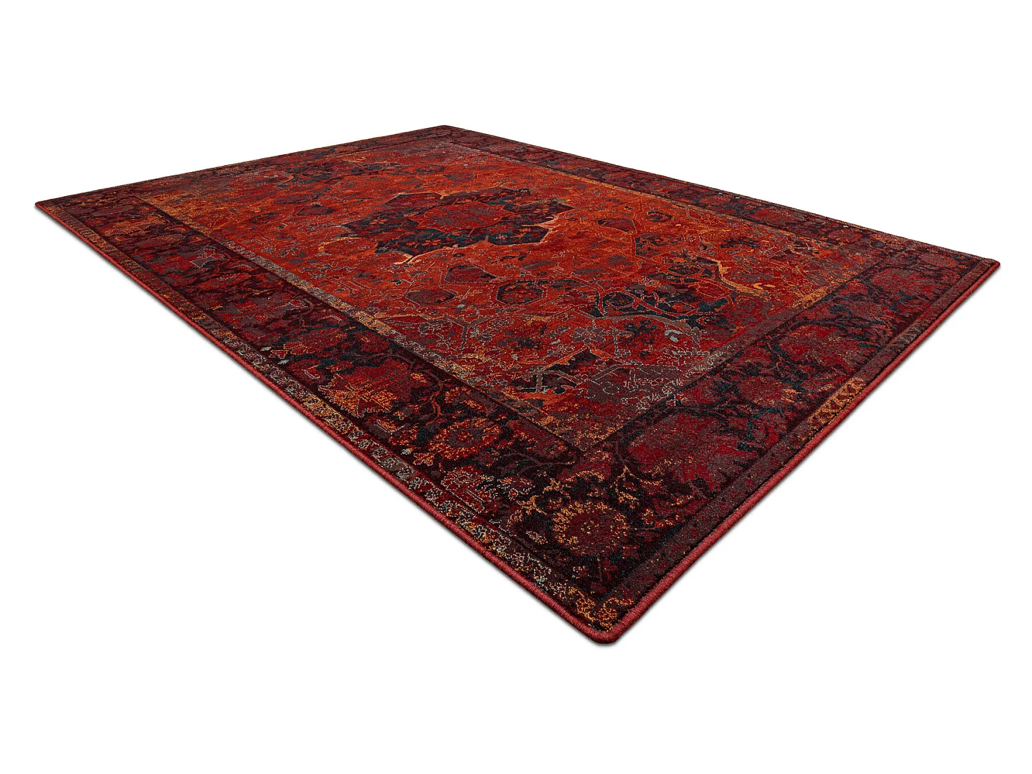 Tapis en laine POLONIA Dukato Ornement rubis 200x300 cm