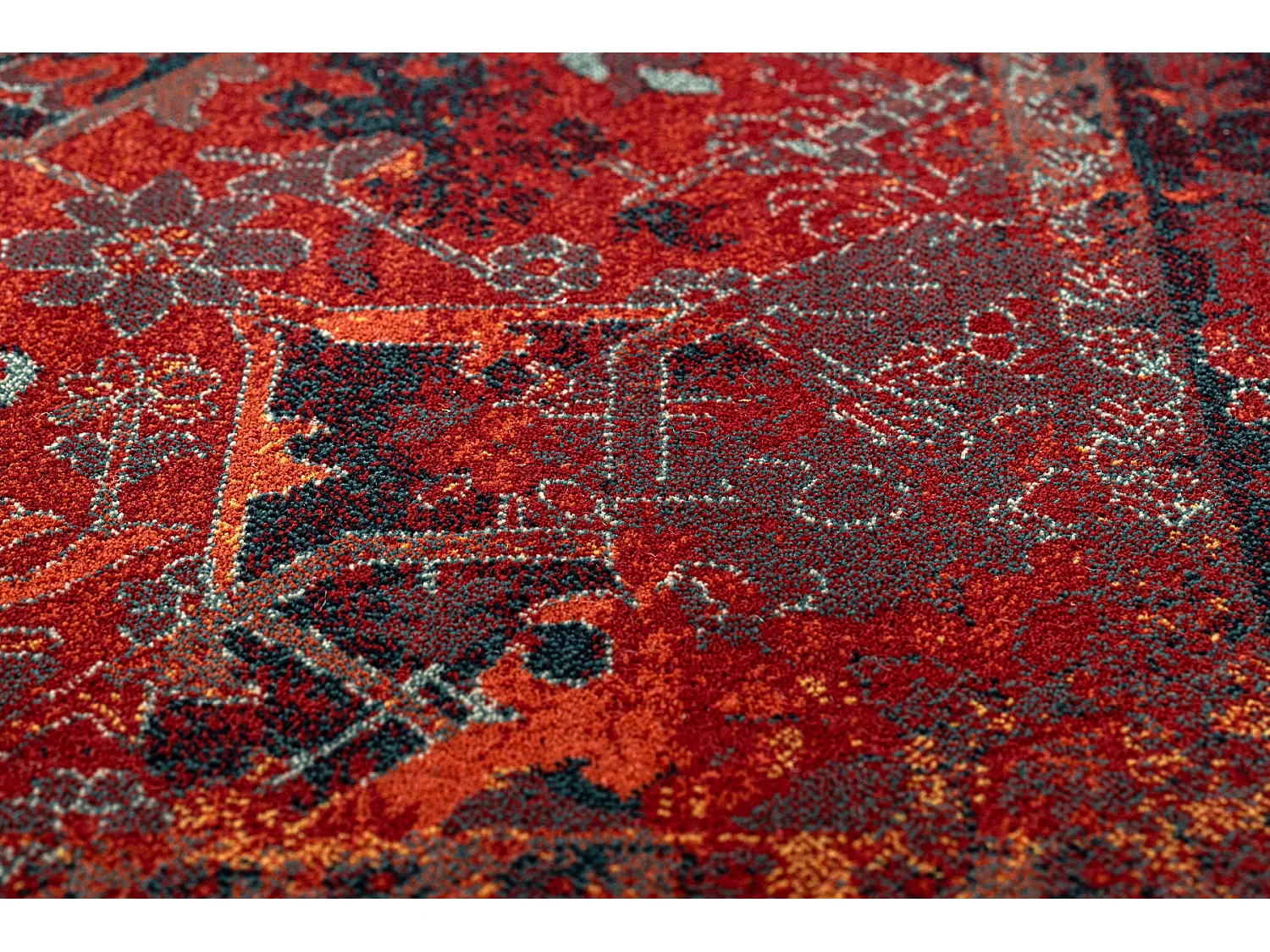 Tapis en laine POLONIA Dukato Ornement rubis 200x300 cm