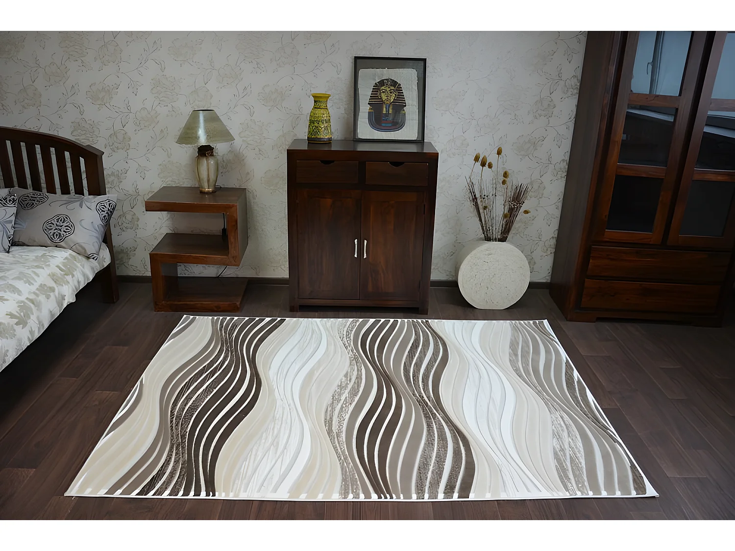 Tapis ACRYLIQUE YAZZ 1760 Marron/Beige foncé 160x220 cm