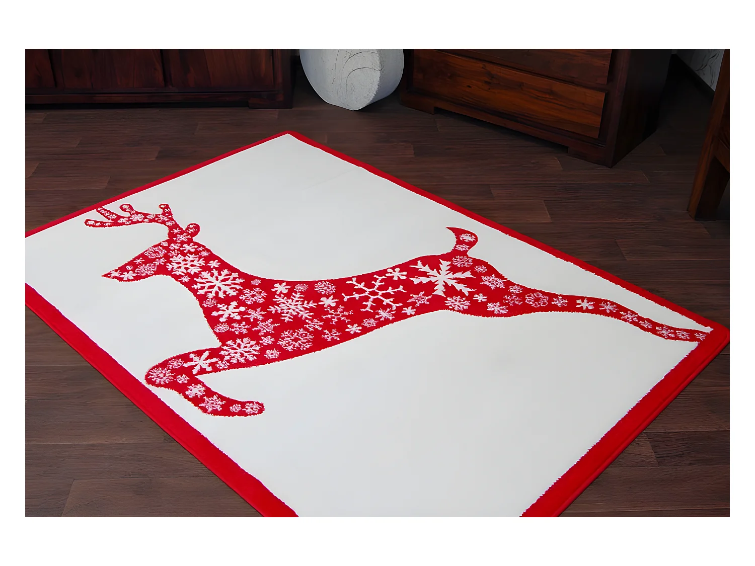 Tapis XMAS - F790 crème/rose 100x170 cm