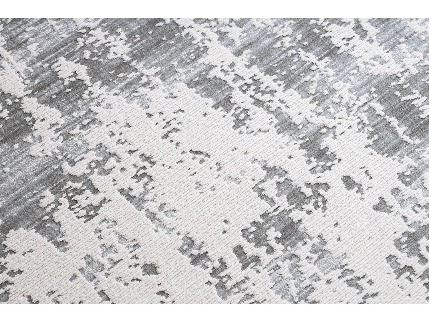 Tapijt ACRYL USKUP Beton 9484 ivoor / grijskleuring 80x300 cm