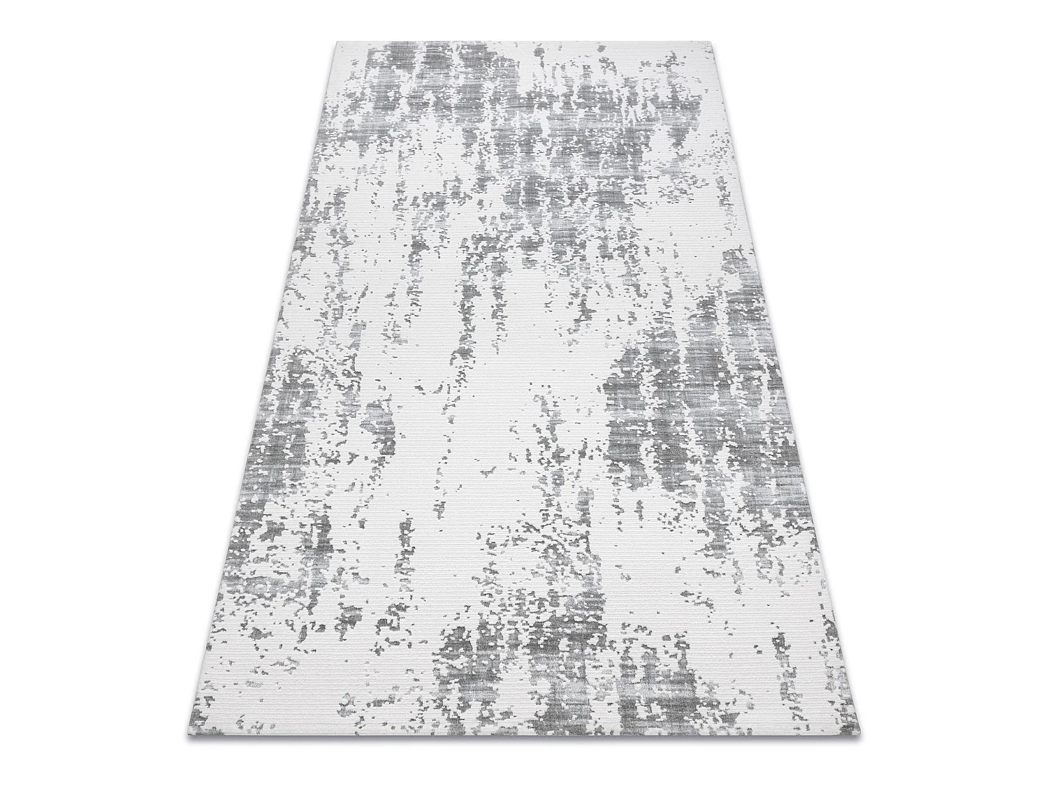 Tapis ACRYLIQUE USKUP Béton 9484 ivoire / gris 80x300 cm