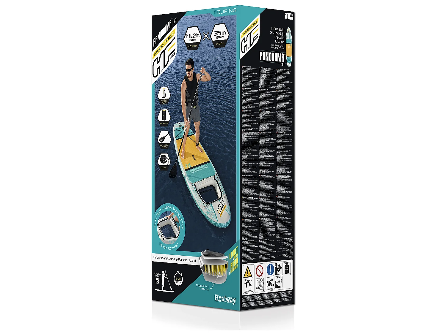 Stand up paddle gonflable - 340 x 89 cm - KARMONO de BESTWAY