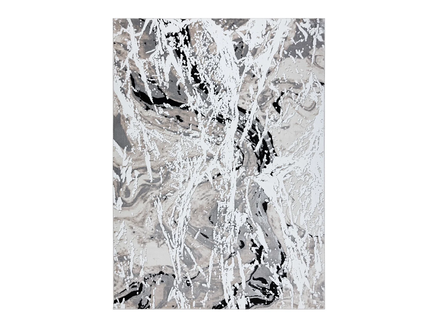Tapis GLOSS moderne  8488 37 Abstraction élégant, glamour beige / gr 180x270 cm