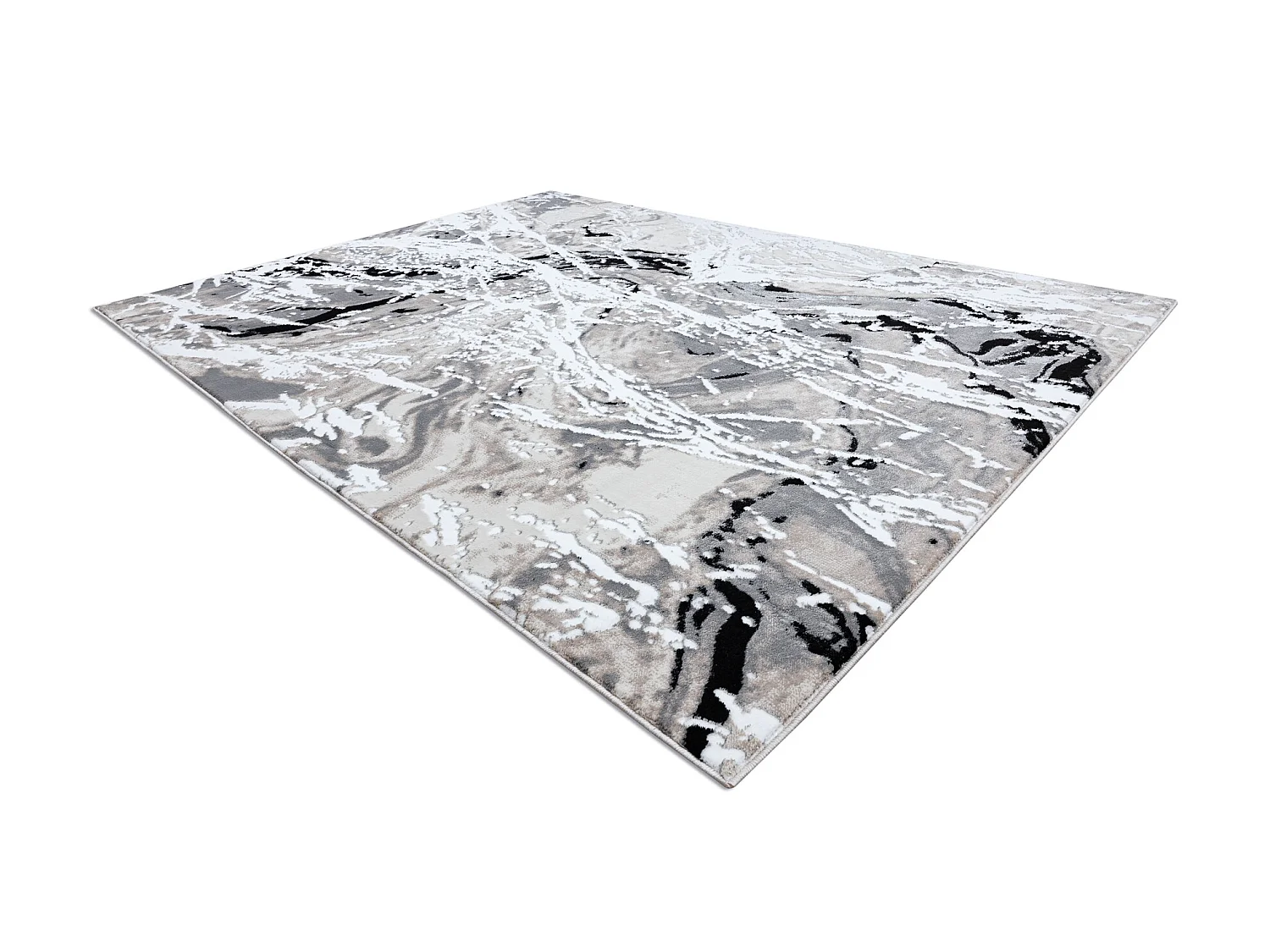 Tapis GLOSS moderne  8488 37 Abstraction élégant, glamour beige / gr 180x270 cm