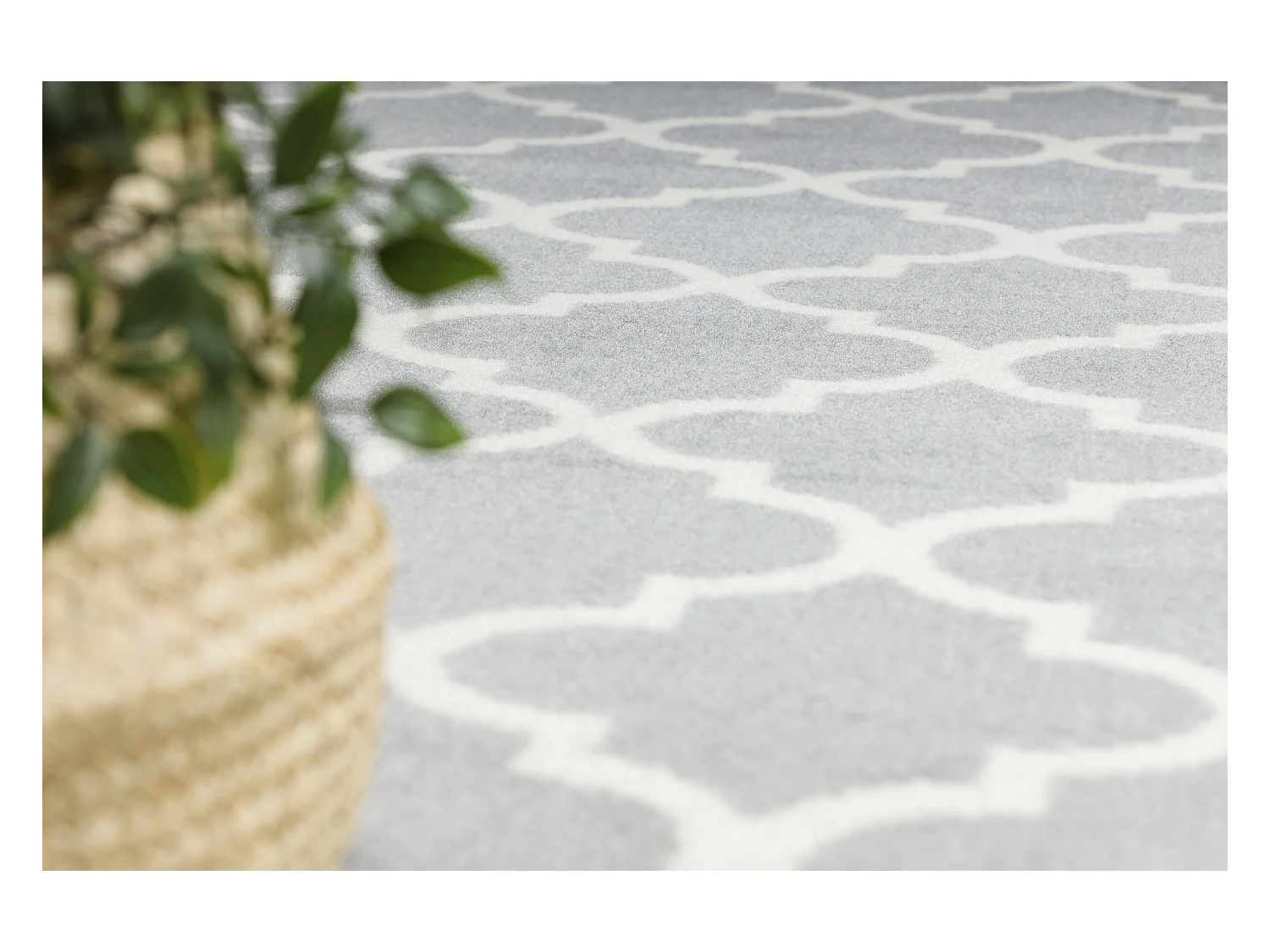 BCF Tapis Morad TRELIS Treillis marocain - gris clair 160x220 cm