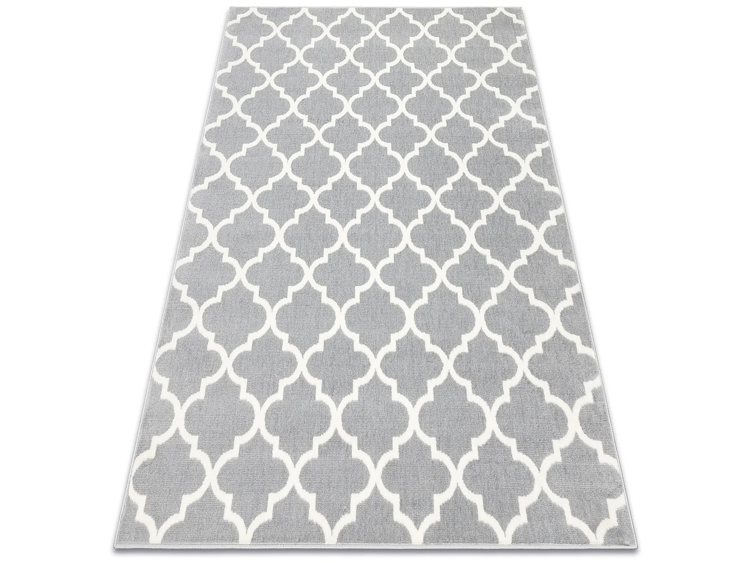 BCF Tapis Morad TRELIS Treillis marocain - gris clair 160x220 cm
