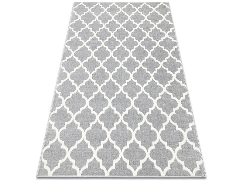 BCF Tapis Morad TRELIS Treillis marocain - gris clair 160x220 cm