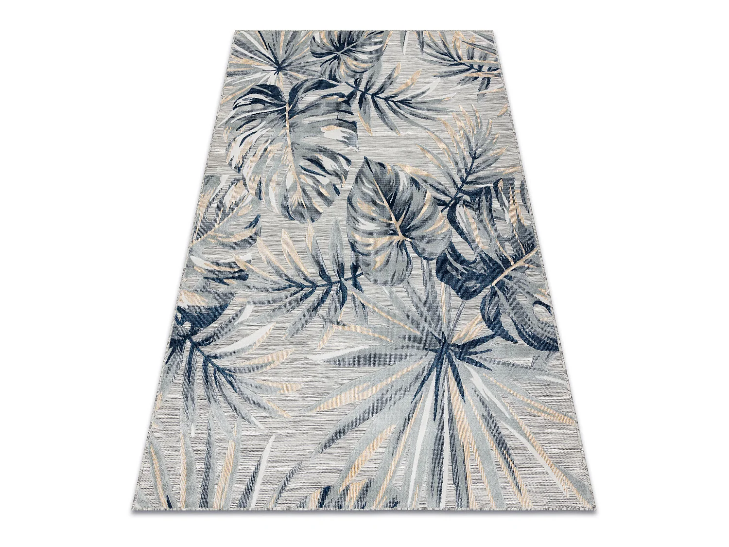 Tapis Structurel BOTANIC 65265 Feuilles de monstère tissé à plat su 117x170 cm