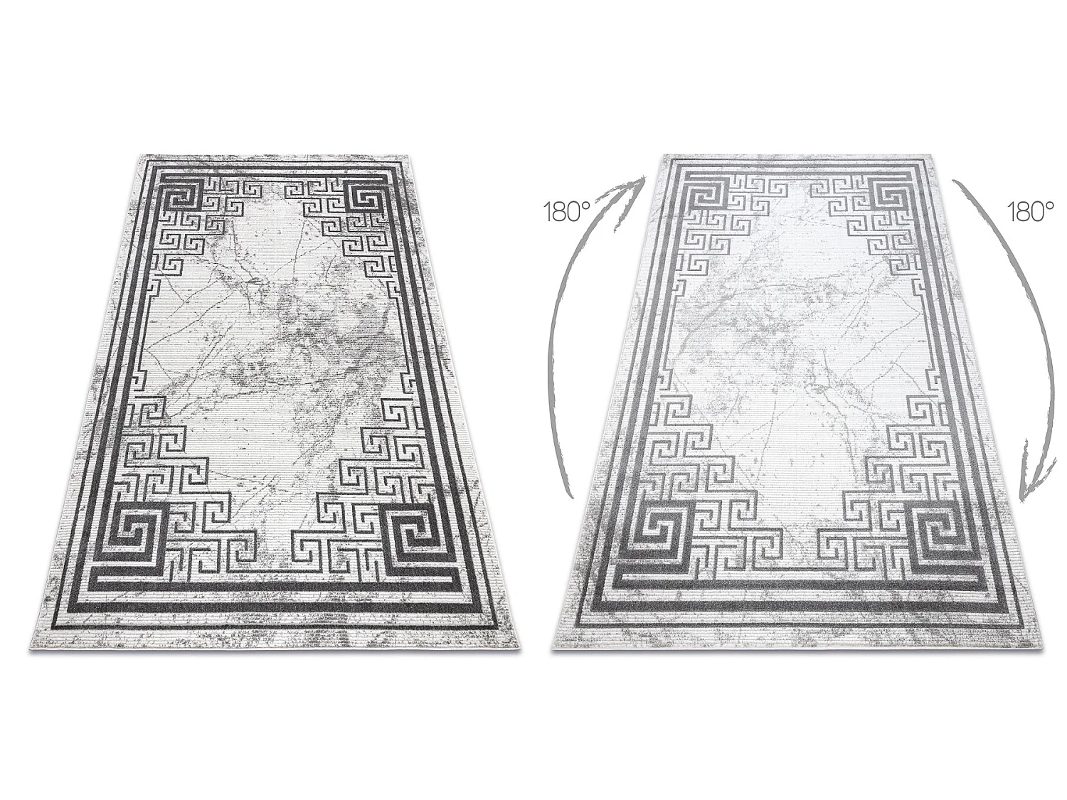 Tapijt NOBLE modern 1517 65 Kader, Grieks, marmeren - Structureel, twe 180x270 cm