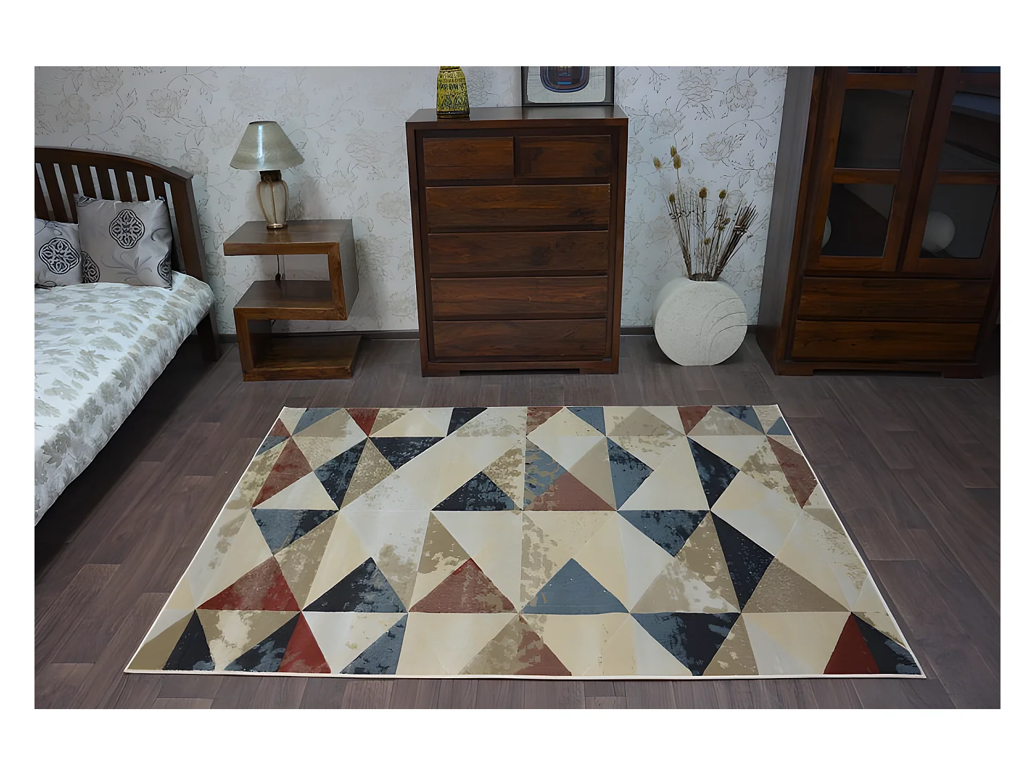 Tapijt DROP JASMIN 736 lichtbeige /Rust 240x330 cm