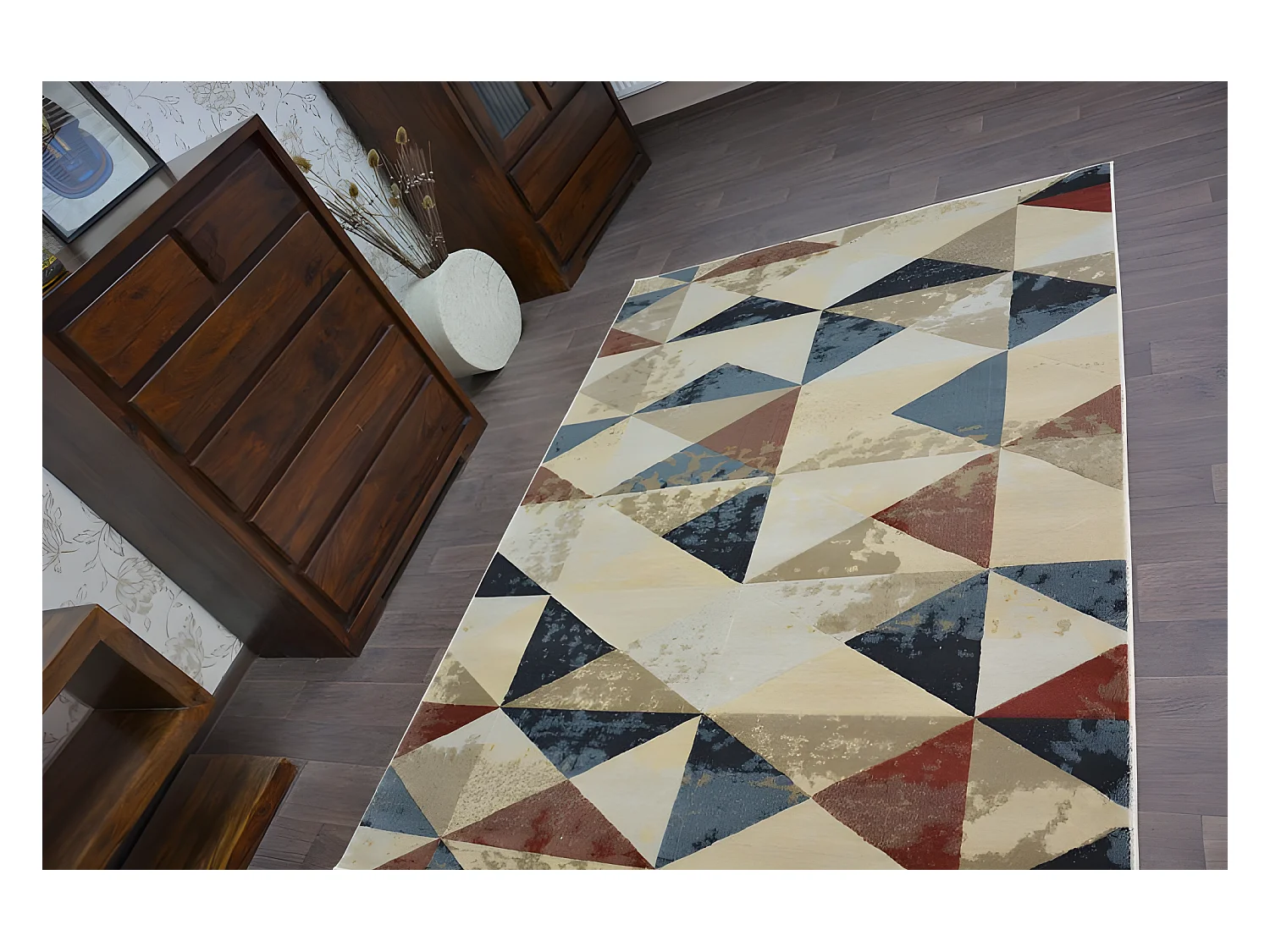 Tapijt DROP JASMIN 736 lichtbeige /Rust 240x330 cm