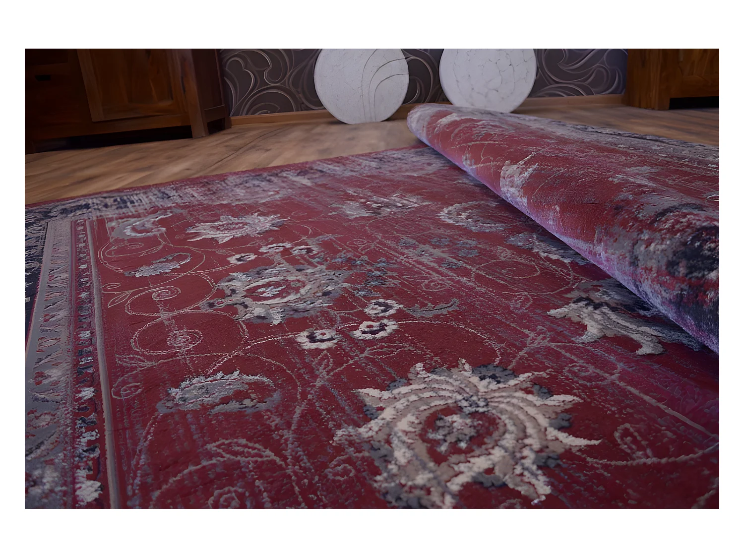 Tapis heat-set Jasmin 8628 rouillé 180x270 cm
