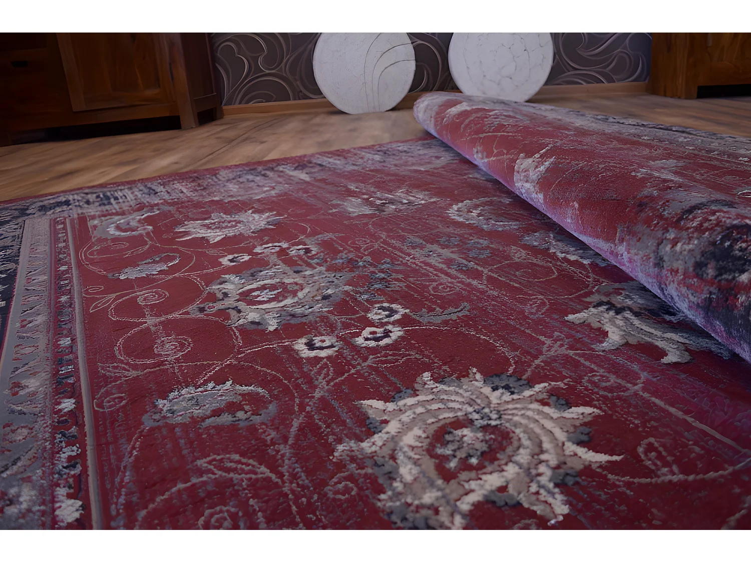 Tapis heat-set Jasmin 8628 rouillé 180x270 cm