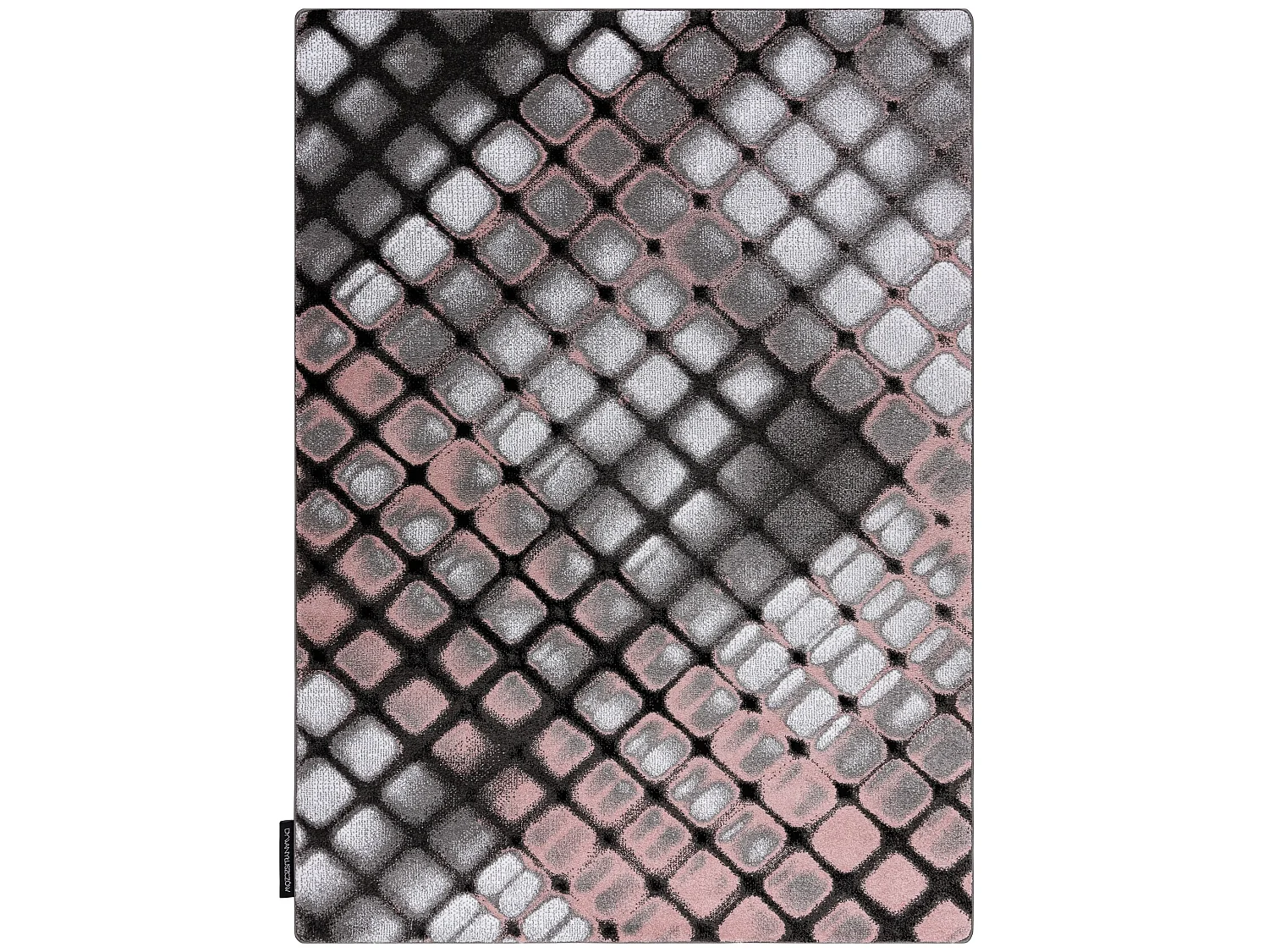 Tapijt INTERO REFLEX 3D Geruite , rozekleuring  280x370 cm