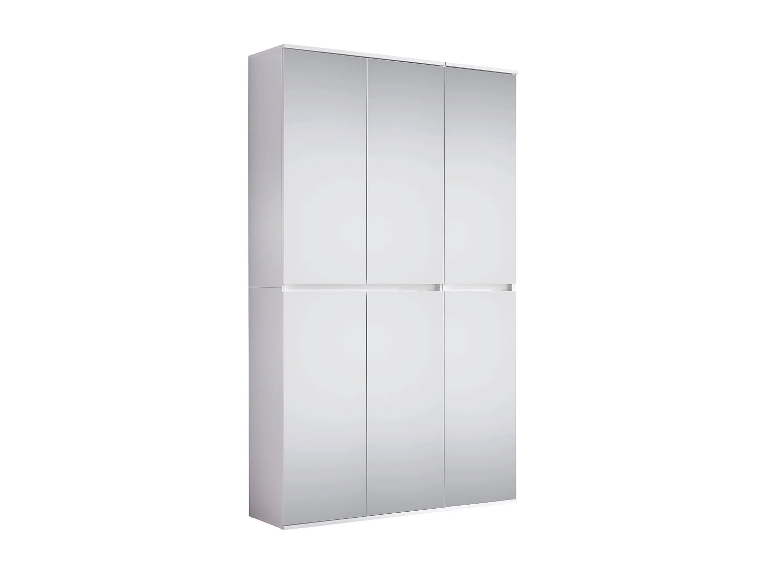 Armoire de rangement 6 portes avec miroir Cartel 111cm