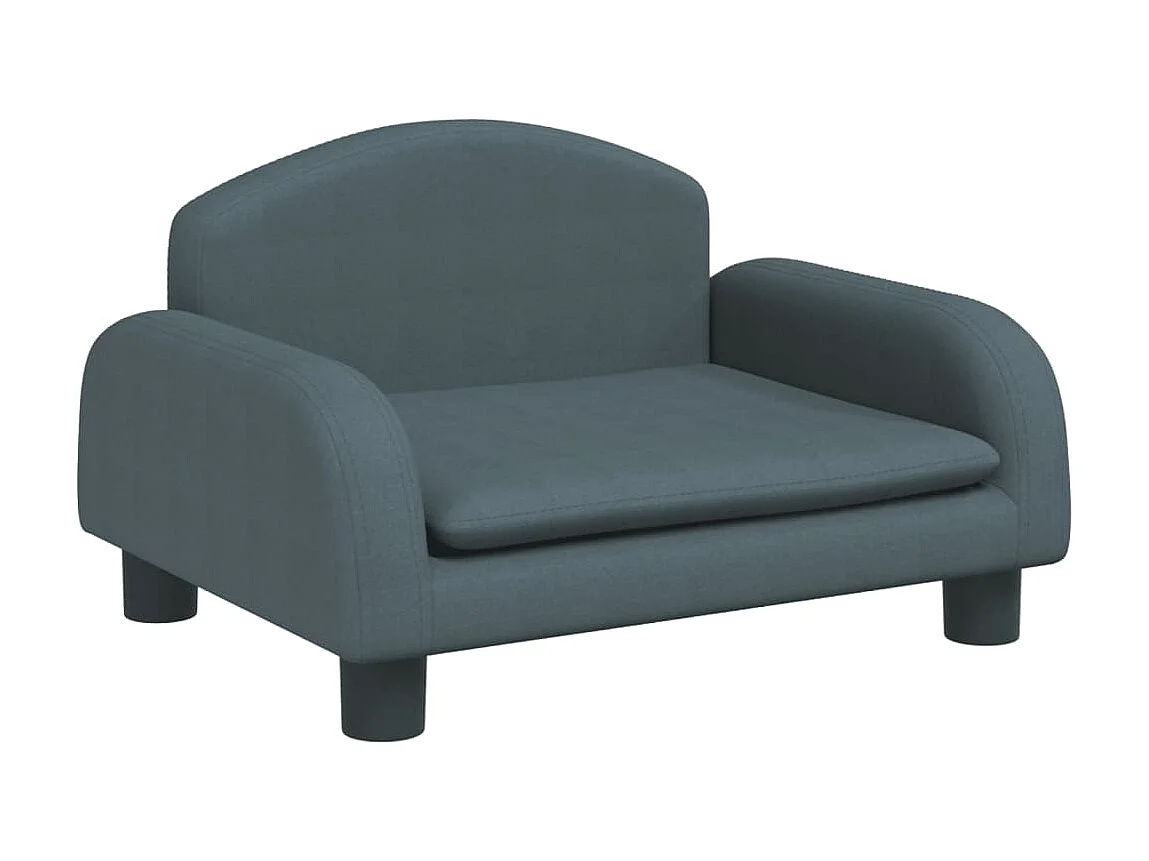 Canapé pour enfants gris foncé 50x40x30 cm tissu OID3412