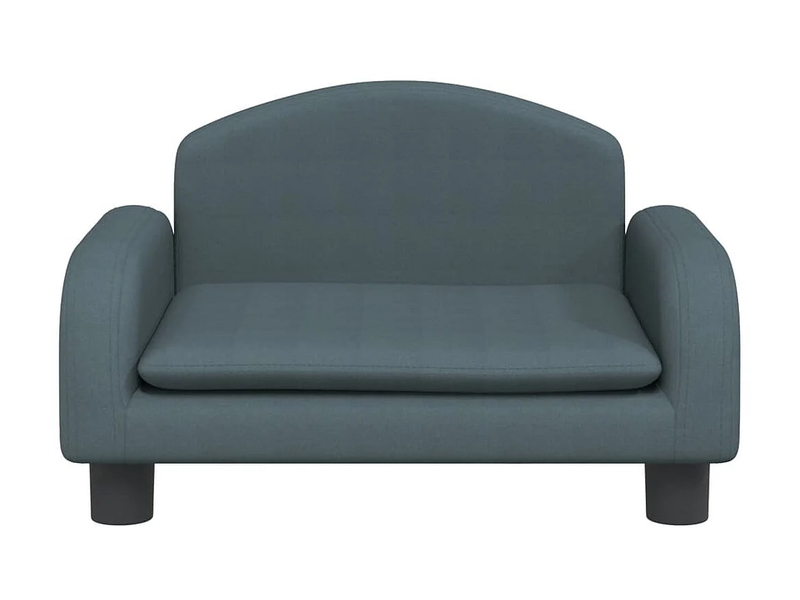 Canapé pour enfants gris foncé 50x40x30 cm tissu OID3412