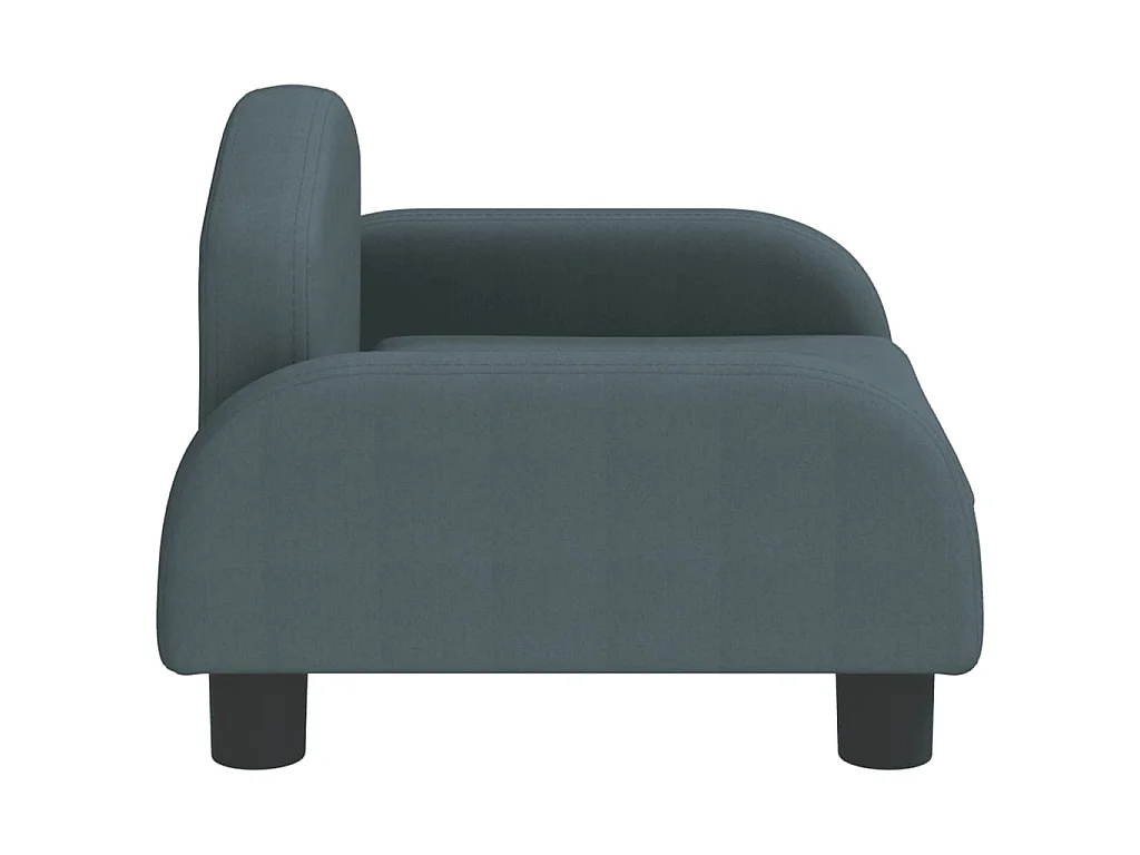 Canapé pour enfants gris foncé 50x40x30 cm tissu OID3412