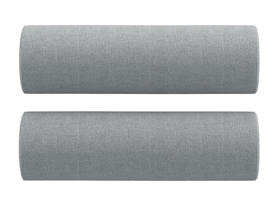 Canapé à 3 places avec oreillers gris clair 180 cm tissu OLA7650