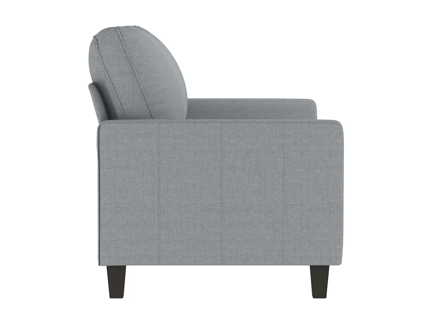 Tweezitsbank 120 cm stof lichtgrijs NL358379