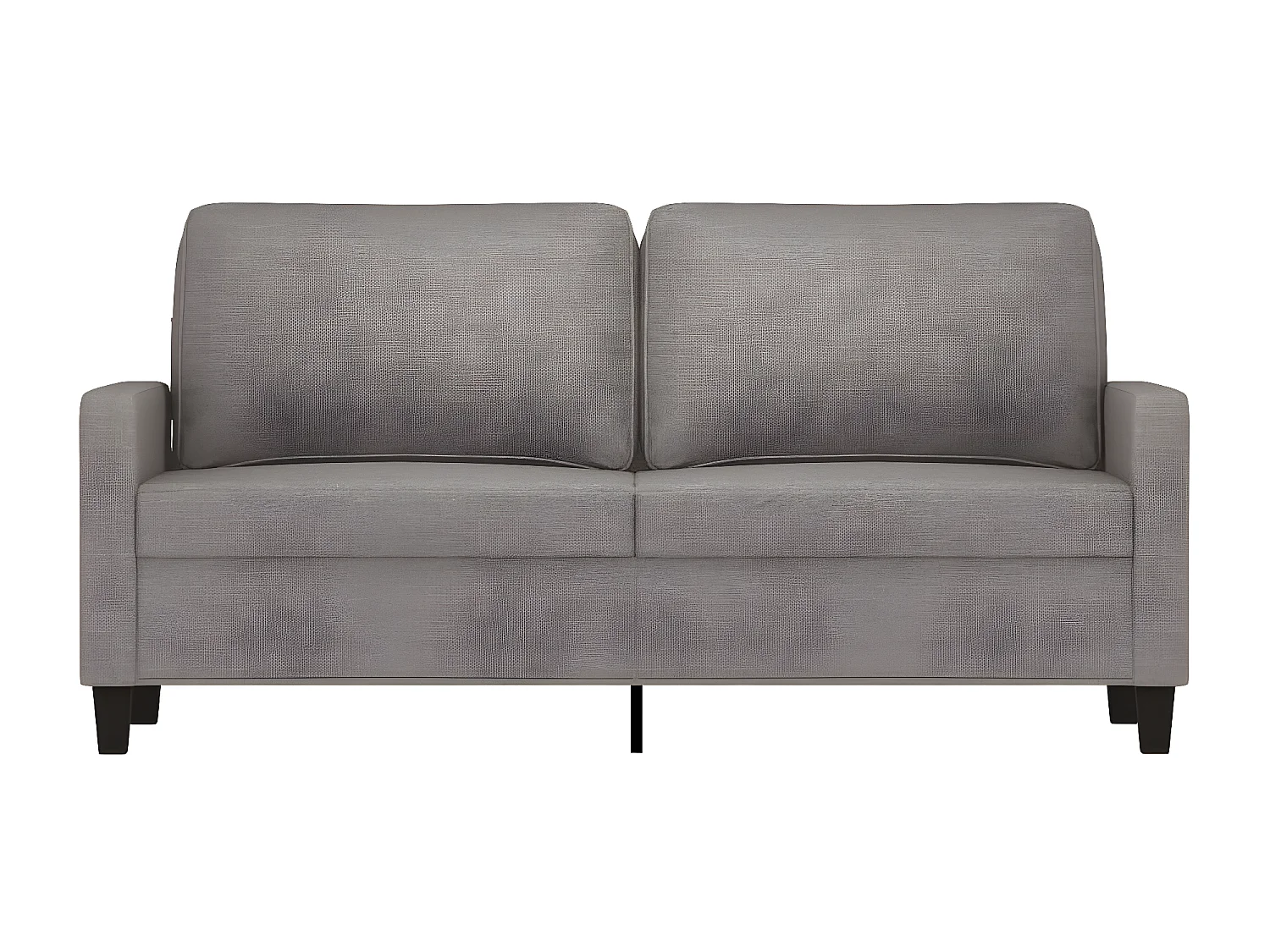 Canapé à 2 places Taupe 140 cm Tissu LODW55432