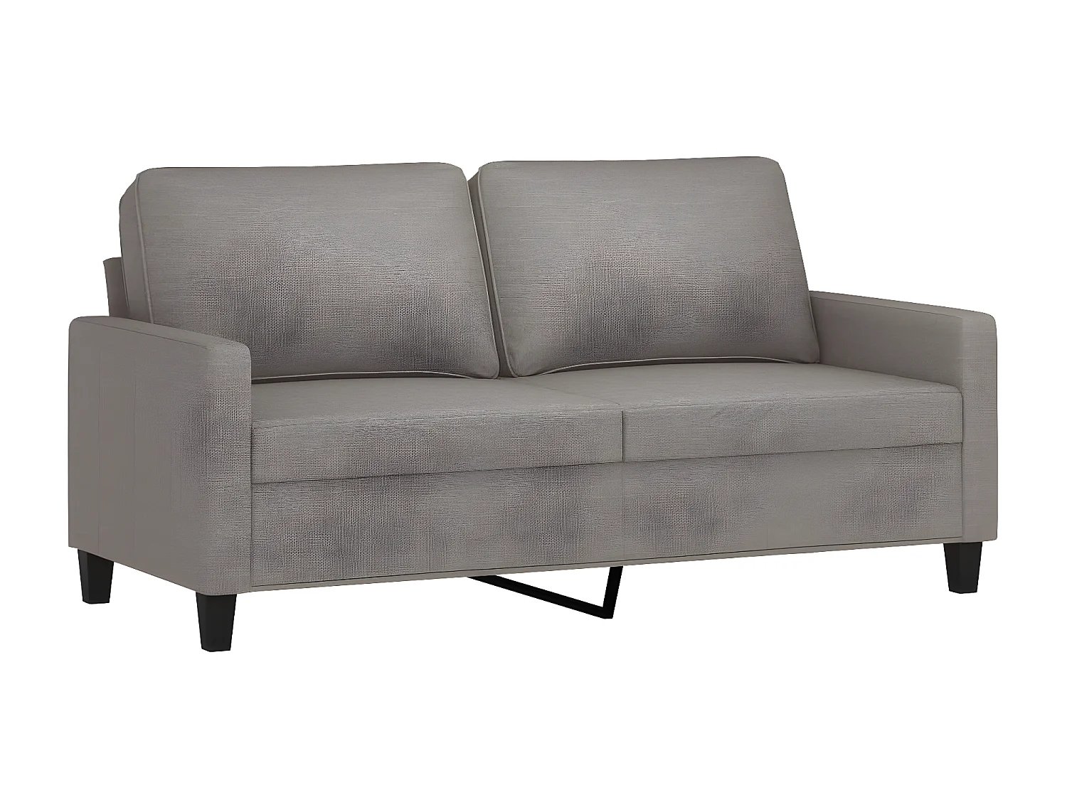 Tweezitsbank 140 cm stof taupe BE837258